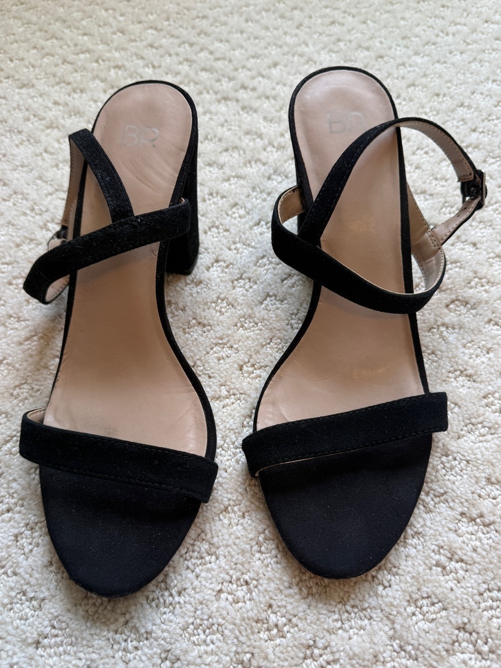 Nordstrom BP Lula slingback block heel sandal black women’s 9.5m